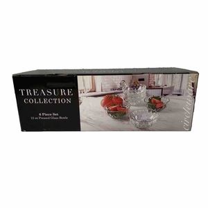 Treasure Collection 12 oz. Glass bowl set,6 pc